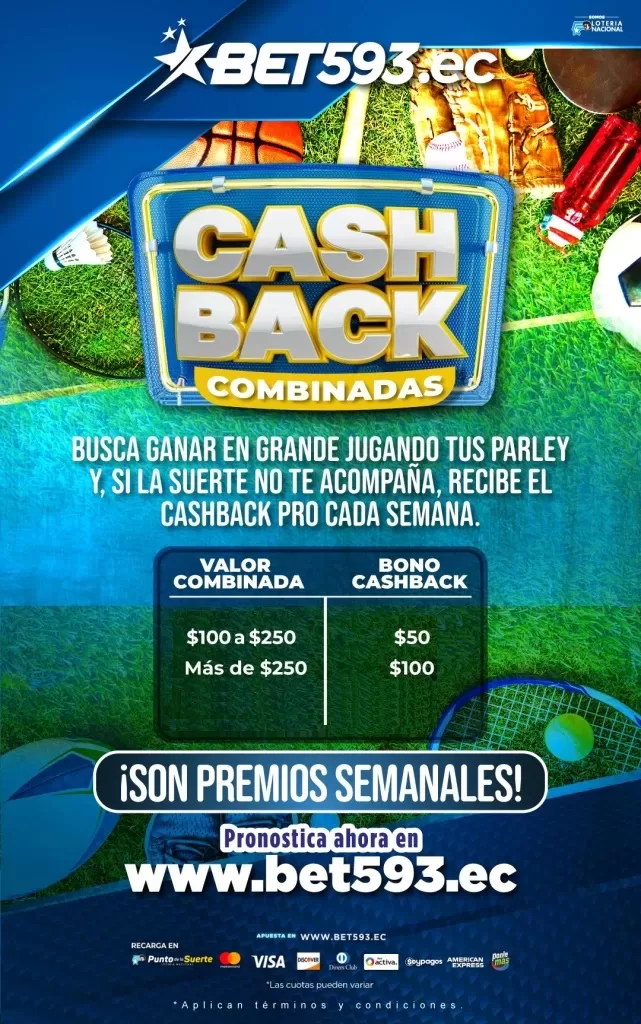 Cashback en compras de artículos de apuestas en español